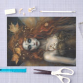 Herbstfall Woodland Gothic Fairy Decoupage Seidenpapier (Handwerk)