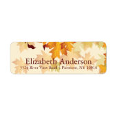 Herbstfallen-Ahorn-Blätter Brautparty-Labels (Vorne)