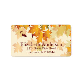 Herbstfallen-Ahorn-Blätter Brautparty-Labels Adressaufkleber