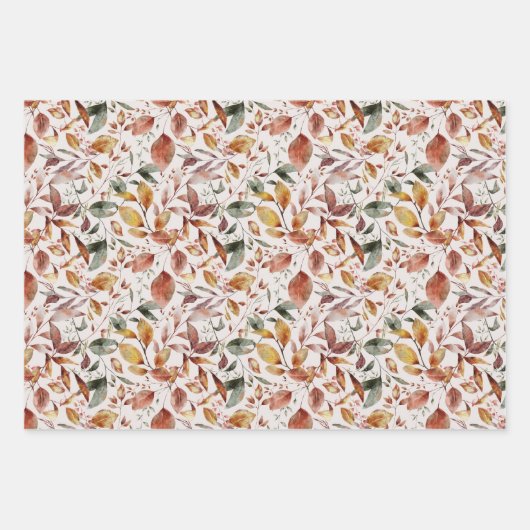 Herbstfallen Ahorn-Blätter, die Papierblätter umbl Geschenkpapier Set (Vorderseite 2)