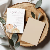 Herbstfallen Foliage Pumpkin-Brautparty Einladung