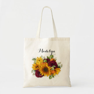 Herbstfallen Folien mit Bridesmaid-Flaggen Tragetasche