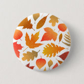 Herbstfallen - Gemütliches Leaf-Muster Button (Vorderseite)