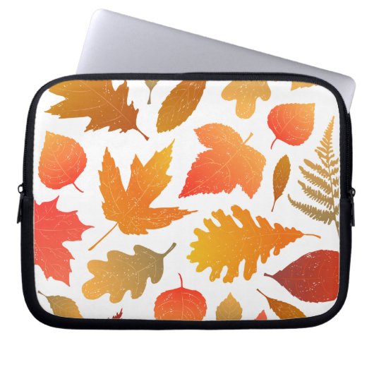 Herbstfallen - Gemütliches Leaf-Muster Laptopschutzhülle (Vorderseite)