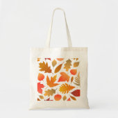 Herbstfallen - Gemütliches Leaf-Muster Tragetasche (Vorne)
