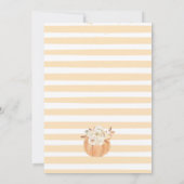 Herbstfallen in der Liebe Herbst Pumpkin Baby Dusc Einladung (Rückseite)