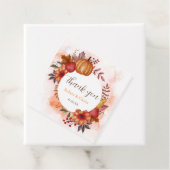 Herbstfallen in der Liebe Pumpkin Hochzeit Tischnu Geschenkanhänger (Beispiel)