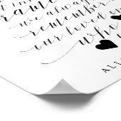 Herbstfallen in Frame Gästebuchssymbol Poster (Ecke)