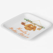 Herbstfallen Kleidung Linie Girl Babydusche Pappteller (Gewinkelt)