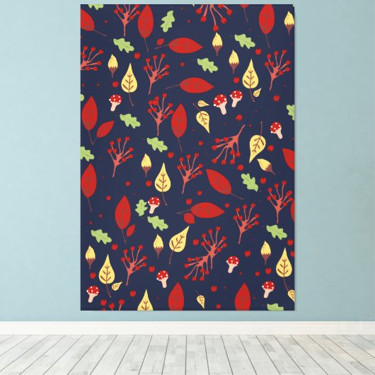 Herbstfallen Leinwanddruck (Insitu (Holzboden))