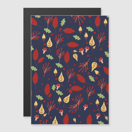 Herbstfallen Magnetkarte (Vorne/Hinten)