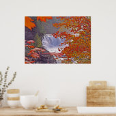 Herbstfallen Poster (Küche)