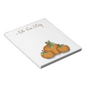 Herbstfallen Pumpkin Einfache Minimalistische Ernt Notizblock (angewinkelt)