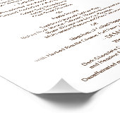 Herbstfallende Blätter 8x10 Tischmenü zum Framing Fotodruck (Ecke)