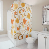 Herbstfallende Blätter Duschvorhang (Beispiel)