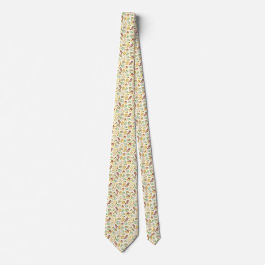 Herbstfallende Blätter Neck Tie Krawatte (Vorderseite)