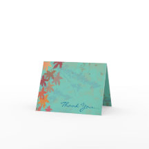 Herbstfallende Blätter passen gut zur Dankeschön-K