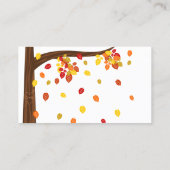 Herbstfallende Blätter Platzkarten (Rückseite)