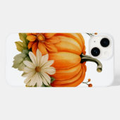 Herbstfallende Blätter Pumpkin Gewürz Ernte Happy Case-Mate iPhone Hülle (Rückseite (Horizontal))