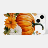 Herbstfallende Blätter Pumpkin Gewürz Ernte Happy Case-Mate iPhone Hülle (Rückseite (Horizontal))