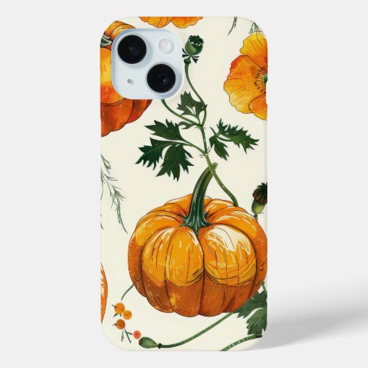 Herbstfallende Blätter Pumpkin Gewürzsaison Herbst Case-Mate iPhone Hülle (Rückseite)