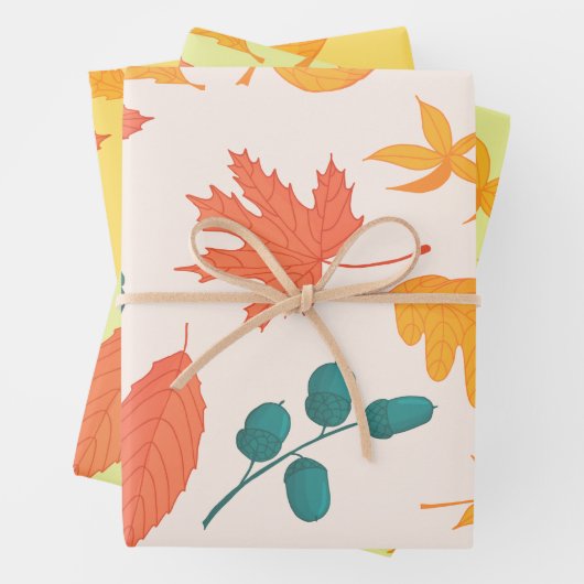 Herbstfallendes Blätter Wasserfarbmuster (Beispiel)