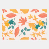 Herbstfallendes Blätter Wasserfarbmuster (Vorderseite)