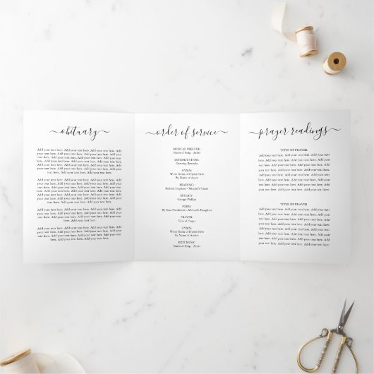 Herbstfallfeierprogramm Dreifach Gefaltete Einladung (Innenseite)