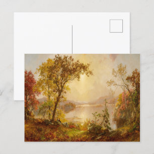 Herbstfalllandschaftsmalerei Postkarte