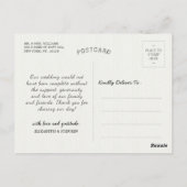 Herbstfallmaple-Blätter Pumpkin Hochzeit Vielen Da Postkarte (Rückseite)