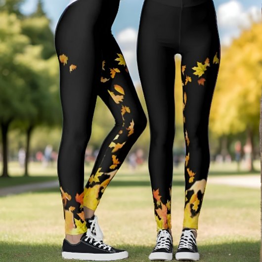 Herbstfallmapsel Blätter Mädchen LEGGINGS