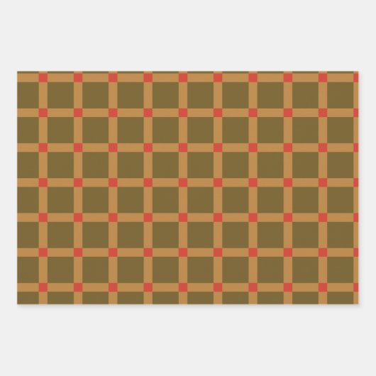 Herbstfallmuster Geschenkpapier Set (Vorderseite 3)