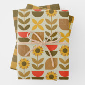 Herbstfallmuster Geschenkpapier Set (Beispiel)
