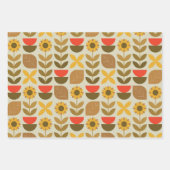 Herbstfallmuster Geschenkpapier Set (Vorderseite)