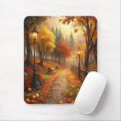 Herbstfallszene Mousepad (Mit Mouse)