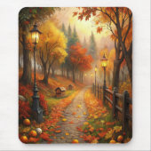 Herbstfallszene Mousepad (Vorne)