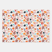 Herbstfällt Folikin Pumpkin Halloween Thema Geschenkpapier Set (Vorderseite 2)