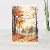 Herbstfällt Jahrgang 50. Goldenes Jubiläum Karte (Vorderseite)