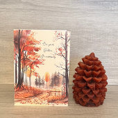 Herbstfällt Jahrgang 50. Goldenes Jubiläum Karte