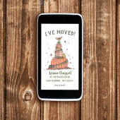 Herbstfallthema Neue Adresse verschieben Ankündigung