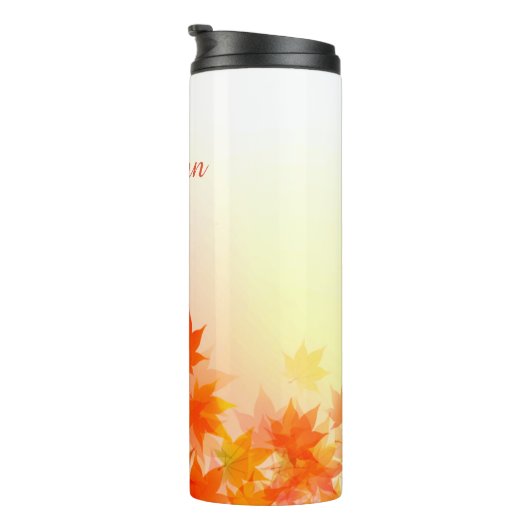 HerbstfallThermaltumbler Thermosbecher (Nach rechts gedreht)