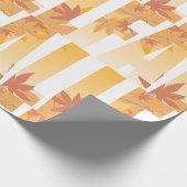 Herbstfalltypografie-Design mit Blätter Geschenkpapier