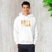 Herbstfalltypografie-Design mit Blätter Hoodie