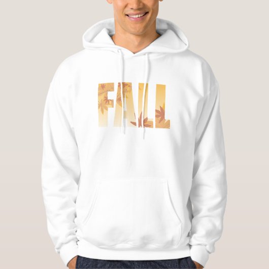 Herbstfalltypografie-Design mit Blätter Hoodie (Vorderseite)