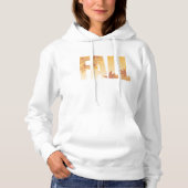 Herbstfalltypografie-Design mit Blätter Hoodie (Vorderseite)
