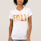 Herbstfalltypografie-Design mit Blätter T-Shirt (Vorderseite)