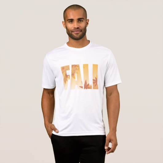 Herbstfalltypografie-Design mit Blätter T-Shirt (Vorne ganz)
