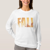 Herbstfalltypografie-Design mit Blätter T-Shirt (Vorderseite)
