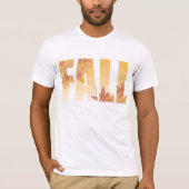 Herbstfalltypografie-Design mit Blätter T-Shirt (Vorderseite)