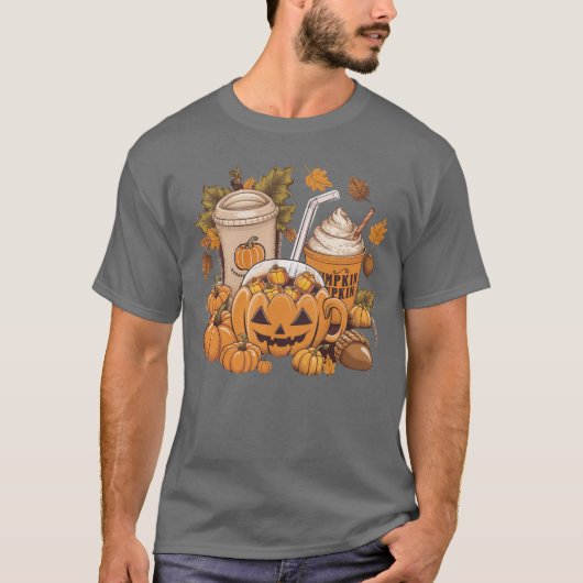 Herbstfamilie Halloween Erntedank Niedlich Herbst T-Shirt (Vorderseite)